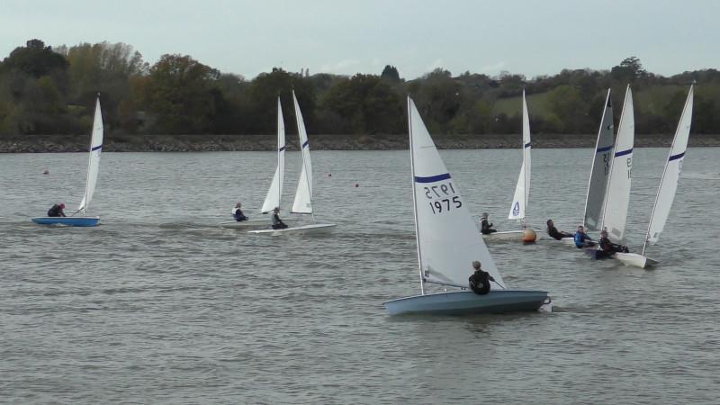 Leeward mark action during the Streaker End of Season Championship at Banbury photo copyright Sue Firth taken at Banbury Sailing Club and featuring the Streaker class