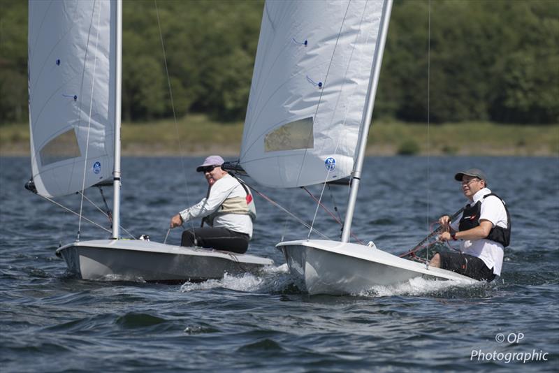 (l-r) Alan Gillard 3rd and Martin Penty 2nd overnight at the Noble Marine Streaker Nationals at Grafham Water SC - photo © Paul Sanwell / OPP