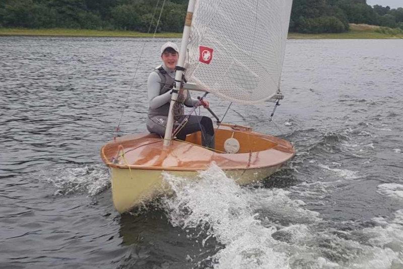 Matilda Harrison sailing Streaker 1384 before restoration photo copyright Craig Harrison taken at Ogston Sailing Club and featuring the Streaker class