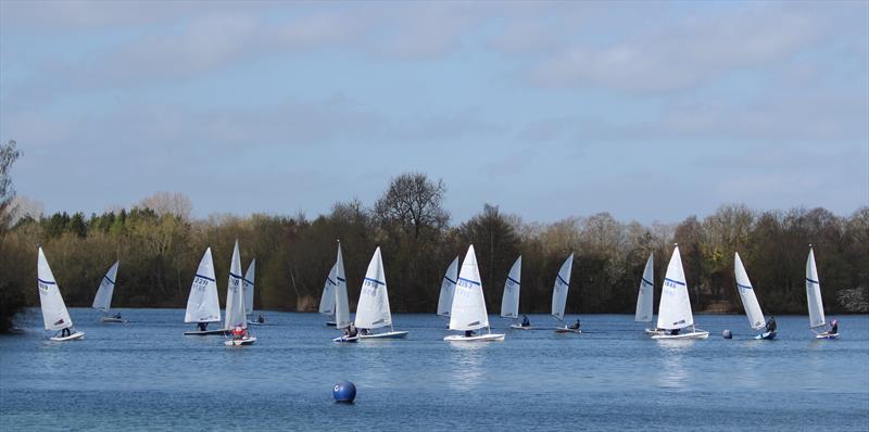 The fleet battle it out at the Ripon Sailing Club Streaker Open photo copyright Graham Lamond taken at Ripon Sailing Club and featuring the Streaker class