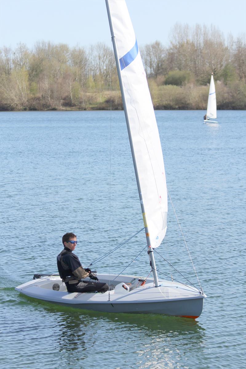 Ian Priest – 3rd Overall in the Ripon Sailing Club Streaker Open photo copyright Graham Lamond taken at Ripon Sailing Club and featuring the Streaker class
