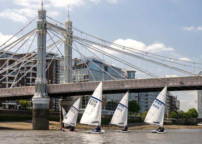 Sailing under Albert Bridge - Holt Streaker Golden Jubilee Tideway Race - photo © BR Sailing Photography