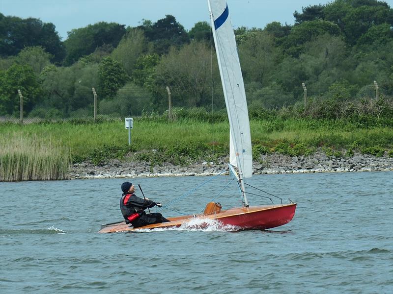 3rd placed Paul Newman, Streaker in the Border Counties Midweek Sailing at Shotwick Lake photo copyright John Nield taken at Shotwick Lake Sailing and featuring the Streaker class