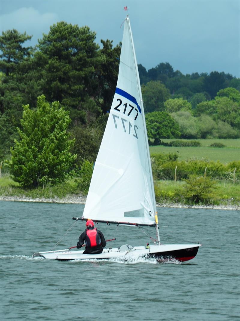 1st placed Pete Coop, Streaker in the Border Counties Midweek Sailing at Shotwick Lake - photo © John Nield