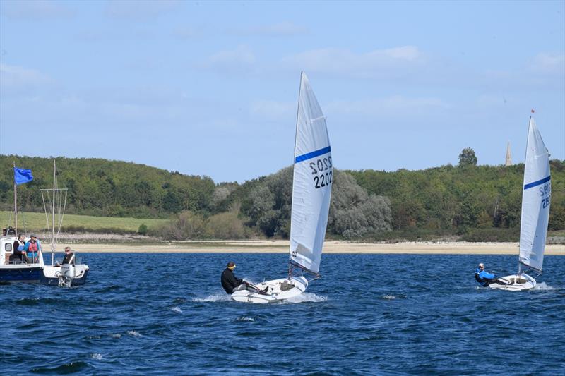 Martin Penty ahead of Pete Gray finishing race 6 during the Streaker Inlands at Grafham Water SC - photo © Paul Sanwell / OPP
