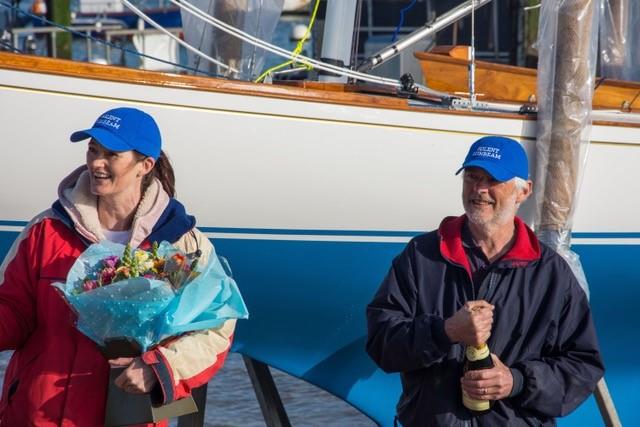 The launch of Solent Sunbeam V72 Serendipity photo copyright Adrian Edwards taken at Itchenor Sailing Club and featuring the Sunbeam class