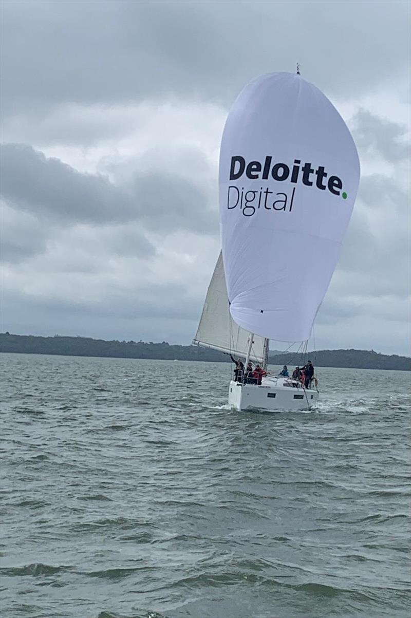 Deloitte wins 2025 YachtsandYachting.com Racing Series Rount 2 photo copyright Terry Hunt taken at  and featuring the Sun Odyssey 410 class