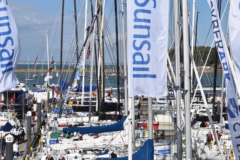 A huge Sunsail presence at Lendy Cowes Week 2017 photo copyright Sunsail taken at Cowes Combined Clubs and featuring the  class