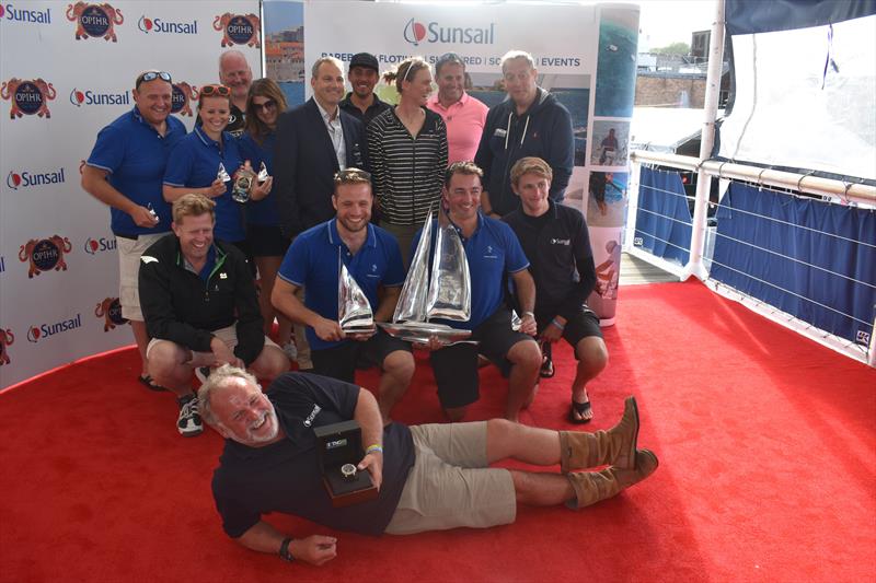 The winning CyberArk team at Lendy Cowes Week 2017 - photo © Sunsail