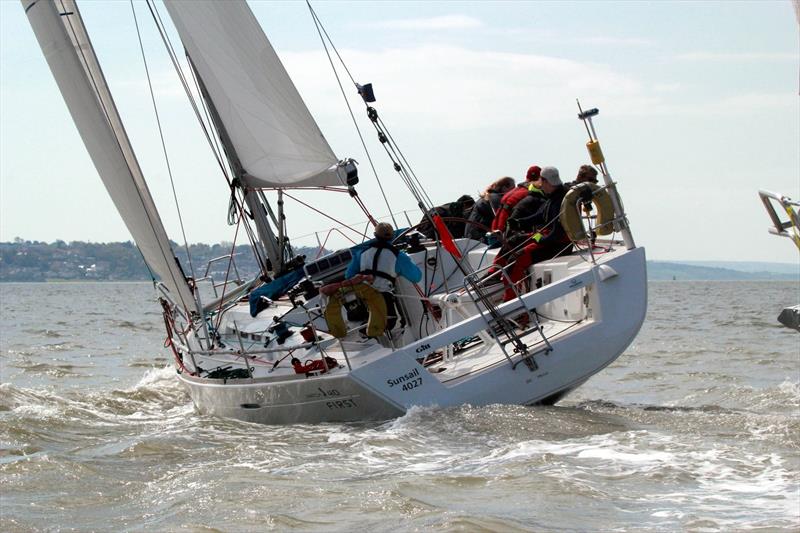 Newcastle White on day 2 of the BUCS Student Yachting Championships 2017 photo copyright Holly Overton taken at Port Solent Yacht Club and featuring the Sunsail F40 class