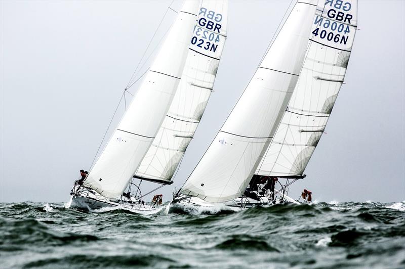 Solent White during the BUCS / BUSA Yachting Championships 2018 photo copyright Harry Bowerman Photography / harrybowerman.shootproof.com taken at Portsmouth Harbour Yacht Club and featuring the Sunsail F40 class