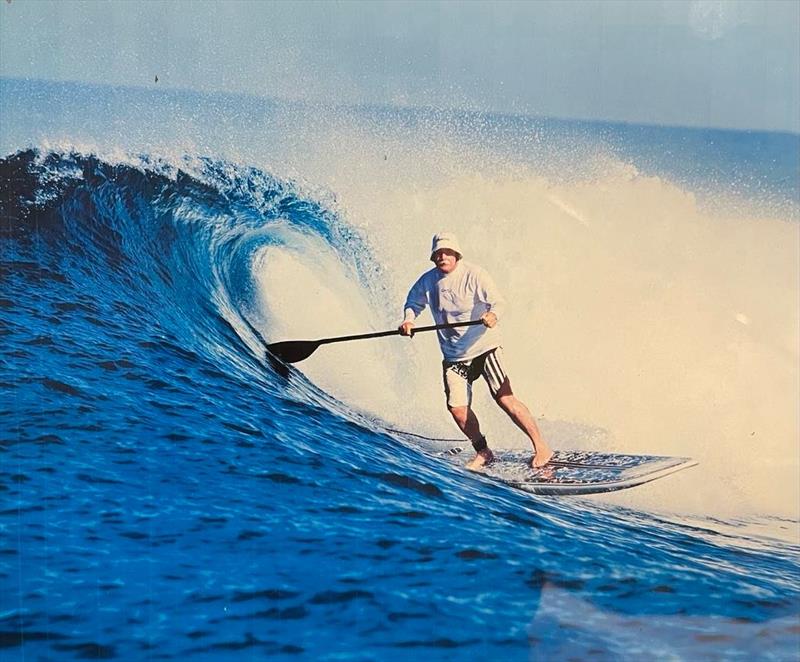 In his element - Graeme Woodroffe photo copyright Woodroffe Archive taken at Royal New Zealand Yacht Squadron and featuring the SUP class