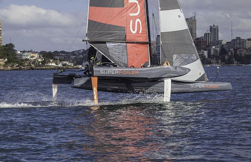 The SuperFoiler on Sydney Harbour - photo © John Curnow