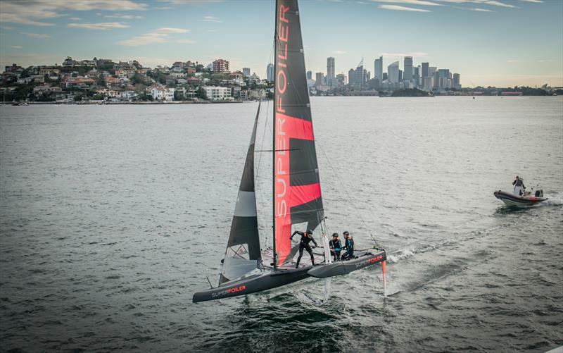 Glenn Ashby, Nathan Outteridge and Iain Jensen are set for the inaugural SuperFoiler Grand Prix photo copyright Superfoiler taken at  and featuring the Superfoiler class