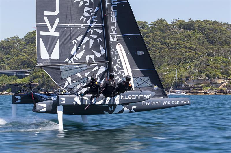 Launch of Super Foiler `Kleenmaid` at the Woollhara Sailing Club in Rose Bay photo copyright Andrea Francolini taken at  and featuring the Superfoiler class