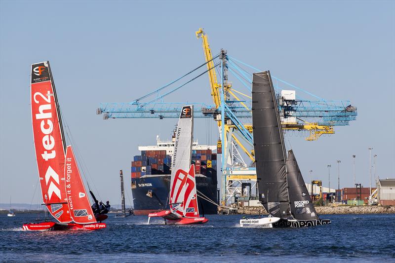 Adelaide's Outer Harbour will never be the same photo copyright Andrea Francolini taken at  and featuring the Superfoiler class