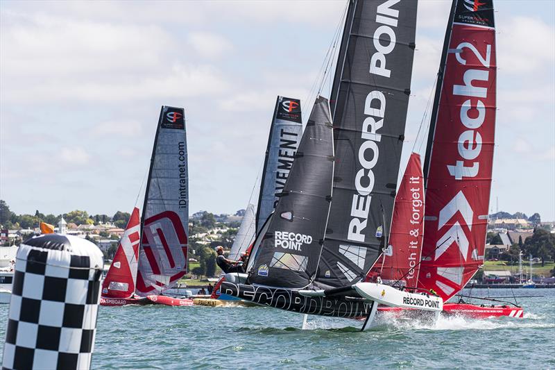 Good to see tech2 back out on the water after her destruction in Adelaide photo copyright Andrea Francolini taken at  and featuring the Superfoiler class