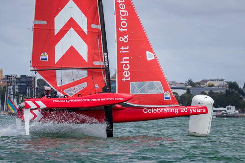Good to see tech2 out after their issues in Adelaide photo copyright Adam Snow taken at Royal Geelong Yacht Club and featuring the Superfoiler class
