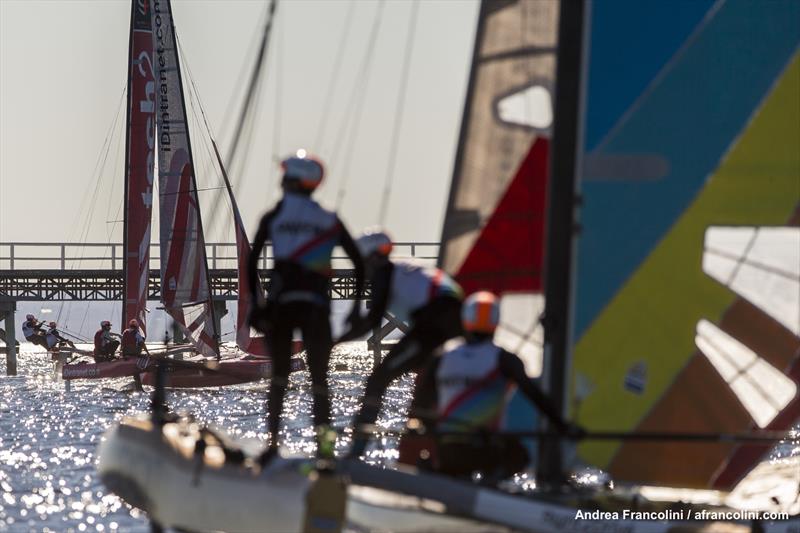 Pavement with iDintranet and tech2 further away photo copyright Andrea Francolini taken at Geographe Bay Yacht Club and featuring the Superfoiler class