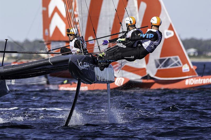 Olivia Price at the helm of Kleenmaid - photo © Andrea Francolini