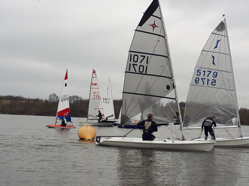 Leigh & Lowton Tipsy Icicle Series Week 7 photo copyright Stephen Booth taken at Leigh & Lowton Sailing Club and featuring the Supernova class