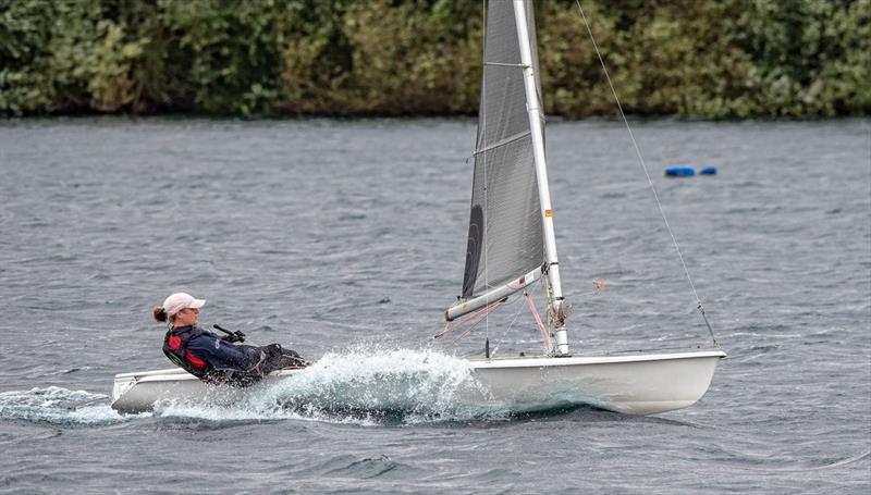 Supernova sailor Amie King winner of Girton SC's  Boxing Day Bash 2018 photo copyright Steve Johnson taken at Girton Sailing Club and featuring the Supernova class