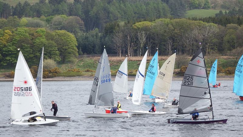 North West Senior Travellers at Delph photo copyright Dave Scott taken at Delph Sailing Club and featuring the Supernova class