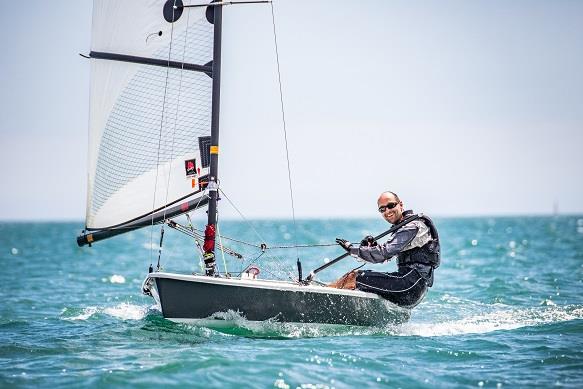 Cliff Milliner, 2019 Supernova National Champion photo copyright Peter Mackin taken at Paignton Sailing Club and featuring the Supernova class