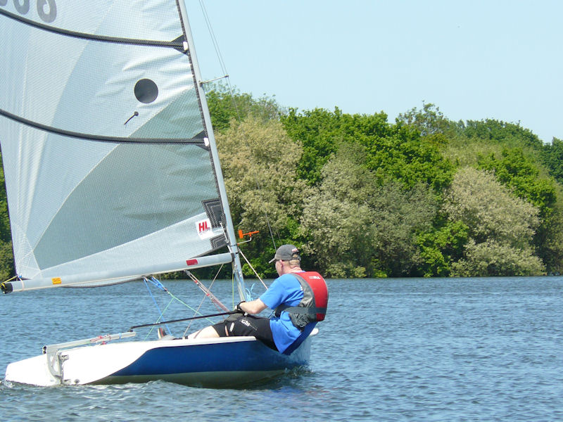 Event winner Richard Pakes powering to windward at the 2010 Black Swan Supernova open photo copyright Bob Lovell taken at  and featuring the Supernova class