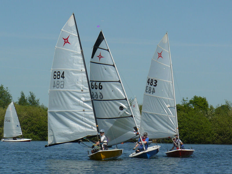 Black Swan's Commodore Ian Casewell (483) hanging on to 3rd place in the 3rd race of the Black Swan Supernova open photo copyright Bob Lovell taken at  and featuring the Supernova class