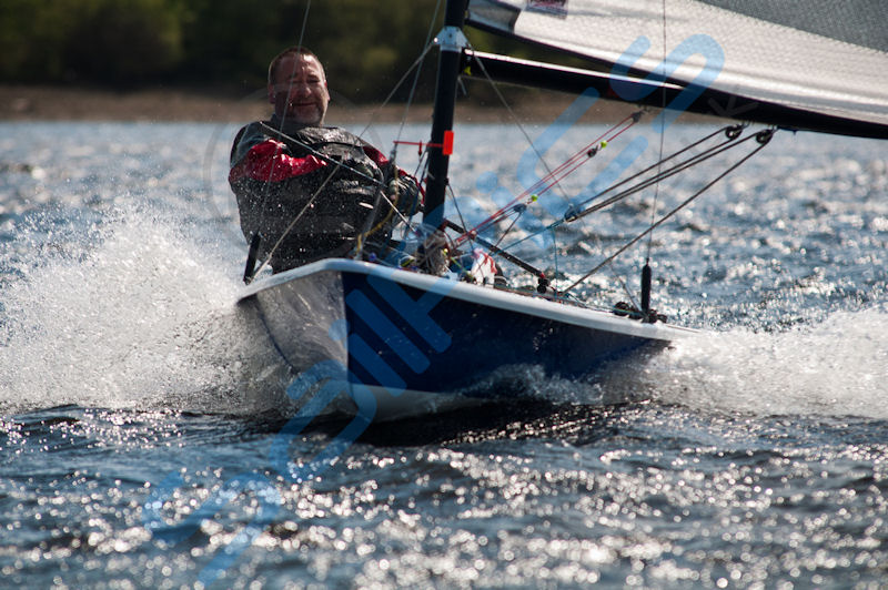 Paul Earnshaw (association chairman enjoying the reach) during the Supernova training and open at Bolton photo copyright Richard Craig / www.sailpics.co.uk taken at Bolton Sailing Club and featuring the Supernova class