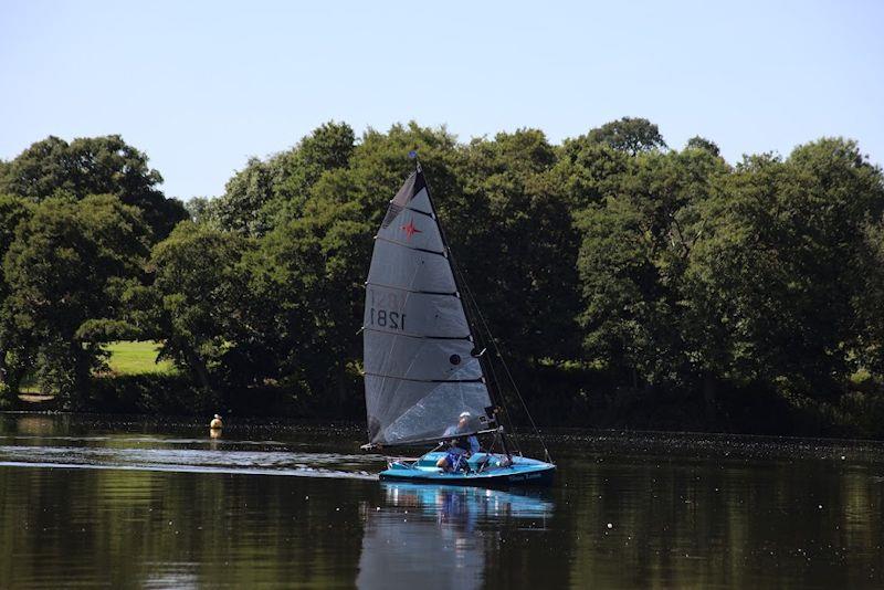 Pete Coop, series leader, showing the way - Border Counties Midweek Sailing round 5 at Redesmere photo copyright E Rhodes Photography taken at Redesmere Sailing Club and featuring the Supernova class