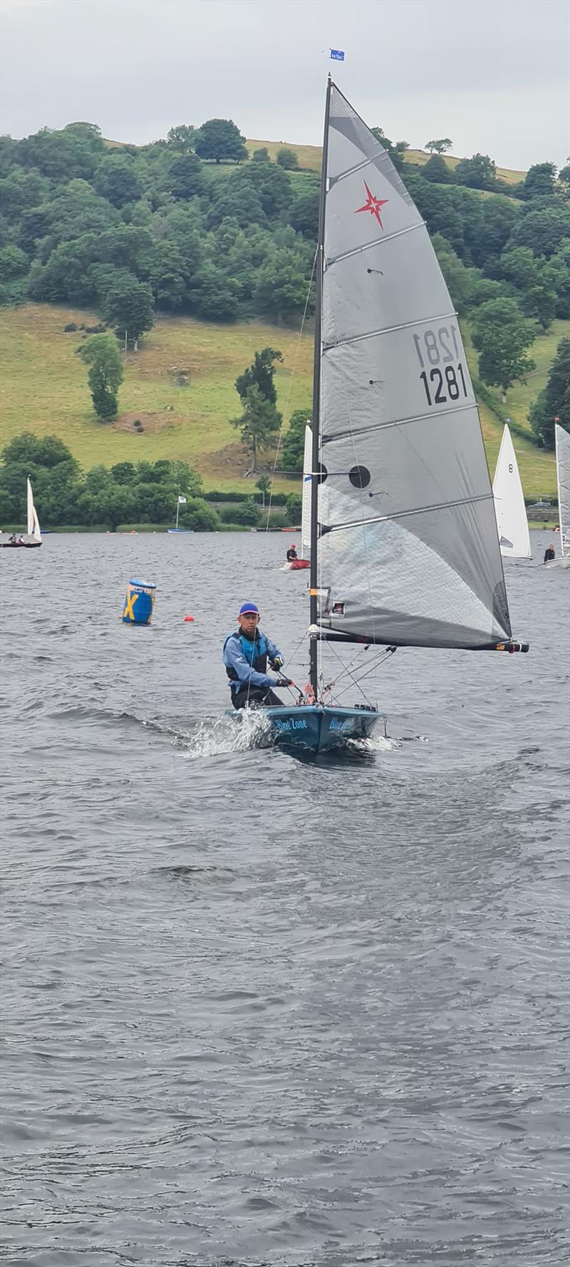 Border Counties Midweek Sailing: 1st Overall Pete Coop photo copyright John Hunter taken at Bala Sailing Club and featuring the Supernova class