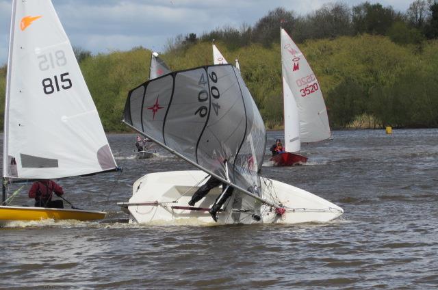 Oops! in the Border Counties Midweek Series at Windsford Flash photo copyright Brian Herring taken at Winsford Flash Sailing Club and featuring the Supernova class