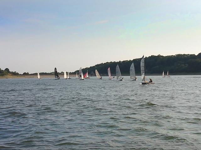 Wednesday evening handicap race at Llandegfedd photo copyright Dave Green taken at Llandegfedd Sailing Club and featuring the Supernova class