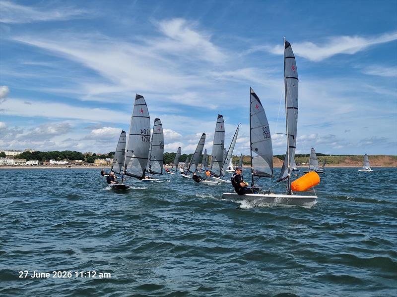 Windward mark rounding during the 2026 Supernova Nationals at Filey photo copyright Tony Bleasdale taken at Filey Sailing Club and featuring the Supernova class