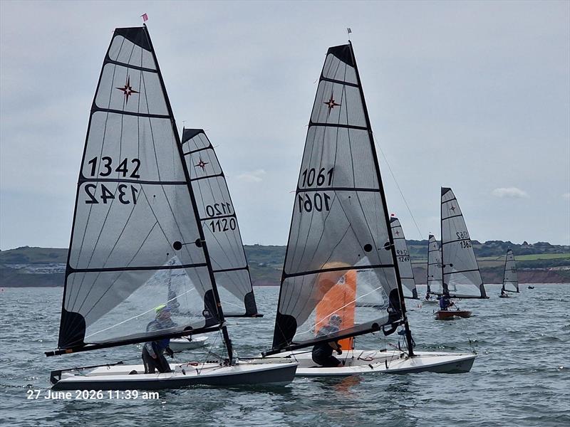 Leeward mark rounding during the 2026 Supernova Nationals at Filey photo copyright Tony Bleasdale taken at Filey Sailing Club and featuring the Supernova class
