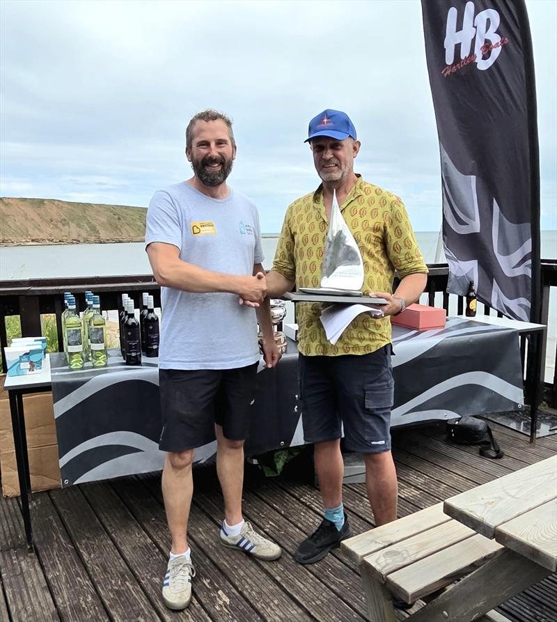 1st in the Silver fleet, Richard Brameld, at the 2026 Supernova Nationals at Filey photo copyright Sally Bleasdale taken at Filey Sailing Club and featuring the Supernova class