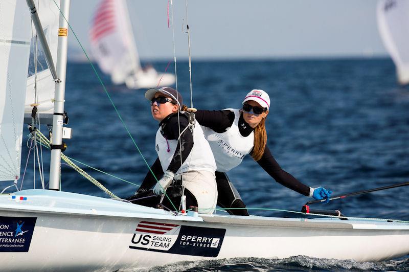 Super Spars on Briana Provanacha and Annie Haeger's 470 - photo © Super Spars