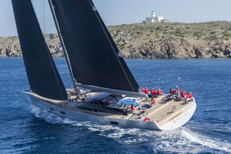 Ribelle on day 3 of the Loro Piana Superyacht Regatta 2017 - photo © Borlenghi / YCCS / BIM