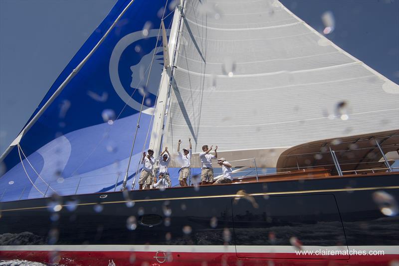The delightful 27.5m Atalante 1 sailed a flawless race today and captured Class B at The Superyacht Cup Palma photo copyright Claire Matches / www.clairematches.com taken at Real Club Náutico de Palma and featuring the Superyacht class