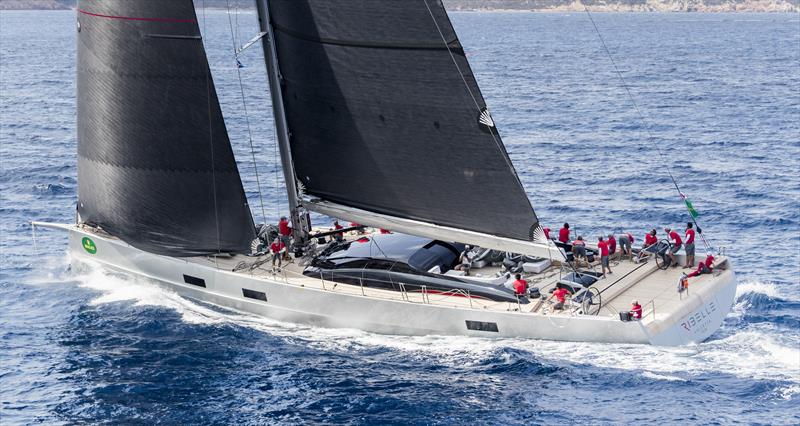 Super Maxi victory went to Salvatore Trifiro's new 32.6m long Malcolm McKeon design, Ribelle in the Maxi Yacht Rolex Cup at Porto Cervo - photo © Rolex / Carlo Borlenghi