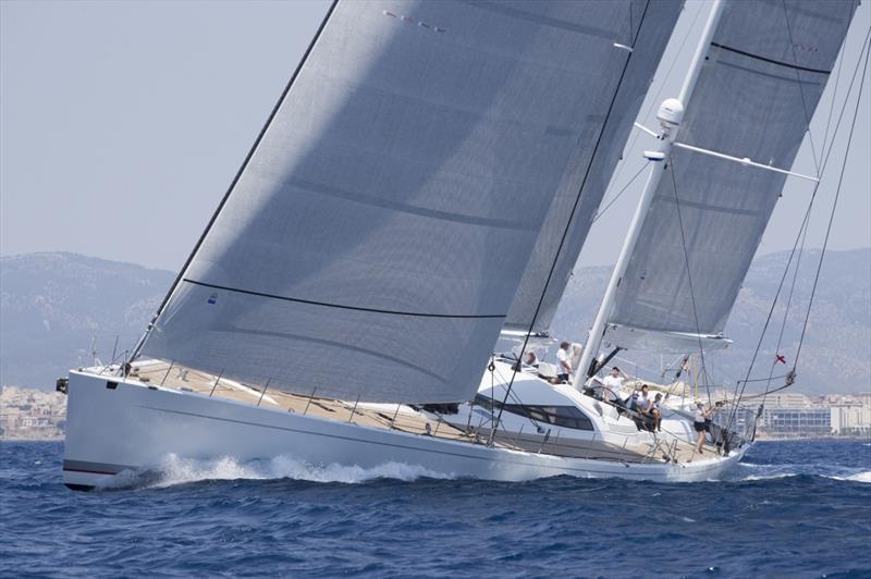 Mari Cha III, 21-years-old and still a stunning super-maxi, on day 3 of The Superyacht Cup Palma - photo © Claire Matches / www.clairematches.com