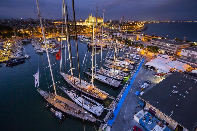 On the dock at the 2019 Superyacht Cup Palma photo copyright Sailing Energy taken at Real Club Náutico de Palma and featuring the Superyacht class