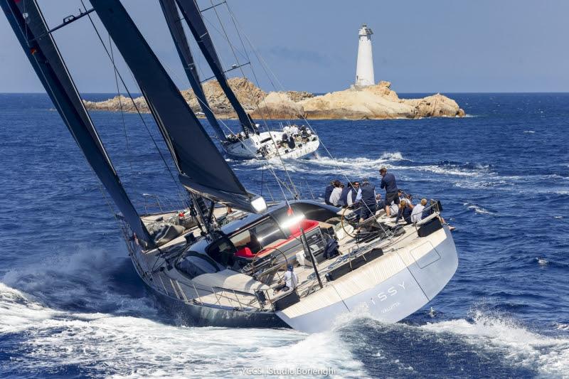 Loro Piana Superyacht Regatta 2021 Day 2: Superyachts Missy and Leopard 3 off Monaci islet photo copyright YCCS / Studio Borlenghi taken at Yacht Club Costa Smeralda and featuring the Superyacht class