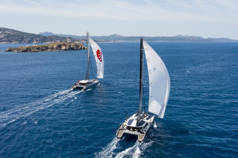 Loro Piana Superyacht Regatta 2021 Day 3: Hard-fought battle between Highland Fling XVII and Allegra photo copyright YCCS / Studio Borlenghi taken at Yacht Club Costa Smeralda and featuring the Superyacht class