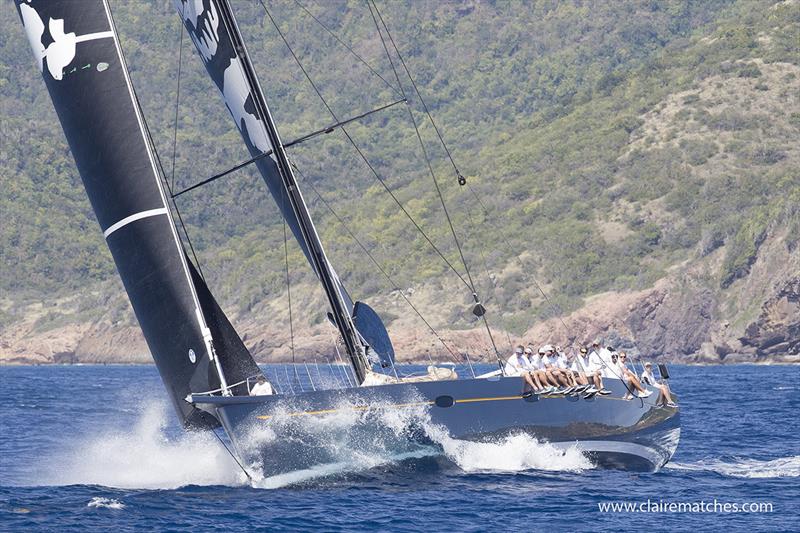 Bill Dixon designed 105ft Danneskjold - Superyacht Challenge Antigua 2018 - photo © Claire Matches / www.clairematches.com