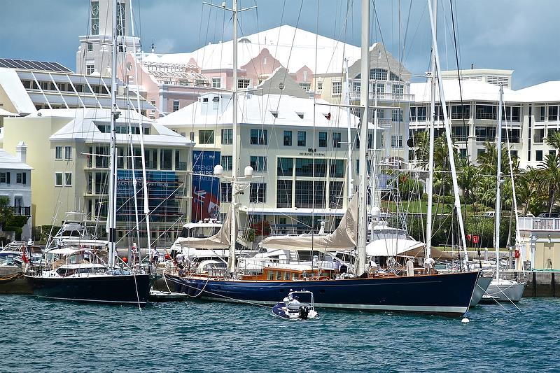 Superyachts require expert servicing work across many trades and industries - Bermuda, 2017 America's Cup - photo © Richard Gladwell