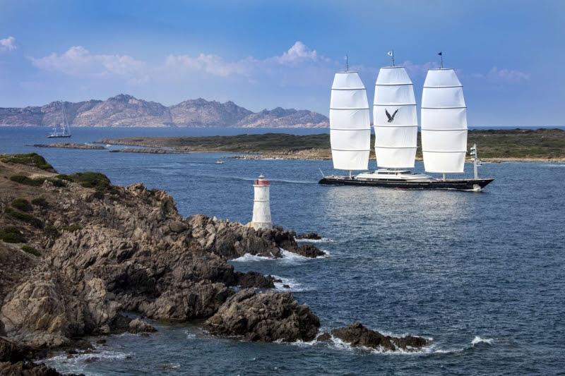 The Maltese Falcon (Corinthians Spirit Division) on day 2 of the Perini Navi Cup photo copyright Perini Navi / Borlenghi taken at Yacht Club Costa Smeralda and featuring the Superyacht class