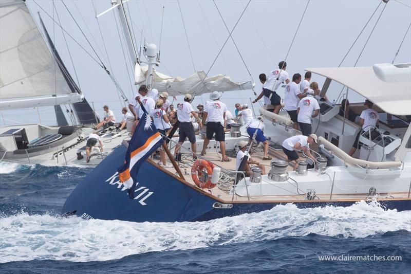 112ft (34m) Sparkman & Stephens sloop Kawil - 2018 Superyacht Challenge Antigua - photo © Claire Matches / www.clairematches.com